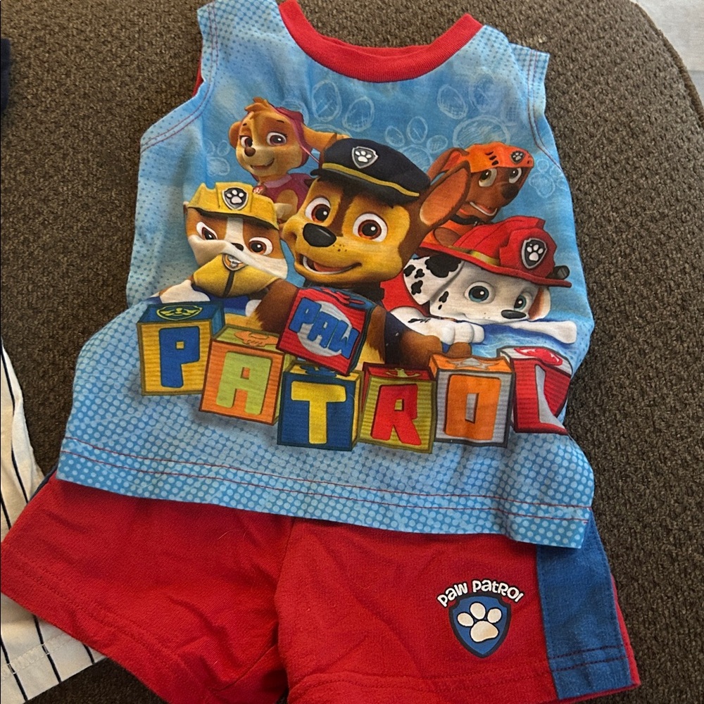 Nickelodeon Paw Patrol Blue and Red Outfit